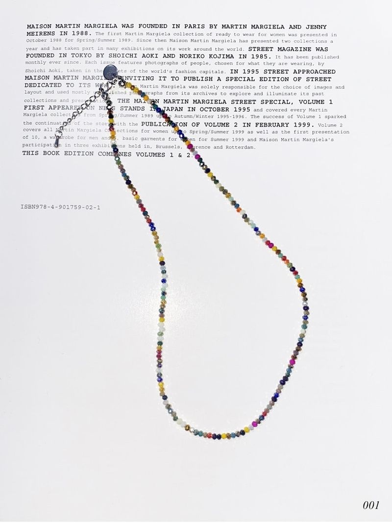 crystal beads necklace (5color)