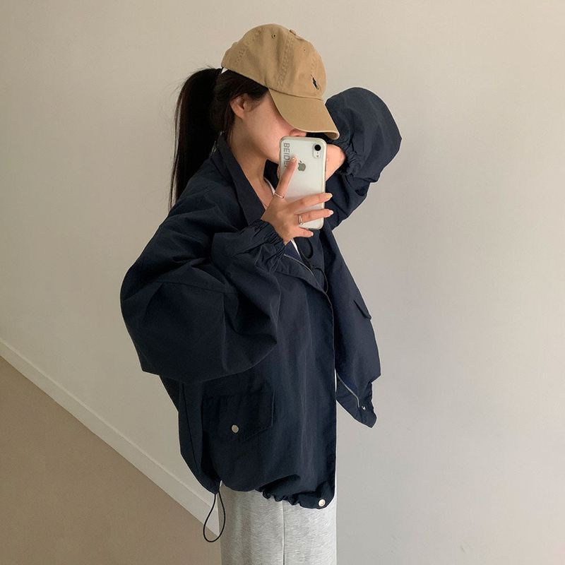 [Bellide made] Return Overfit Two-Way Pintuck Field Jacket