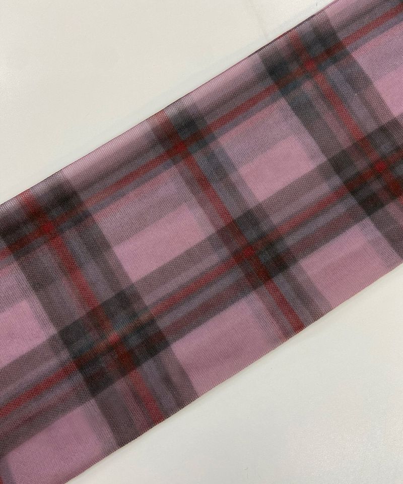 Plaid Check Stocking _ PINK