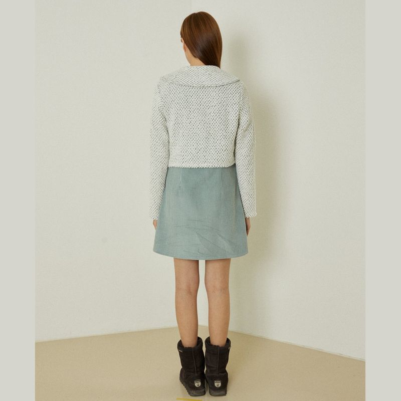 Azure short cardigan (white)