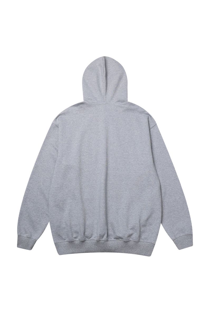 HAIF-ZIP HOODIE (LONG)_GRAY