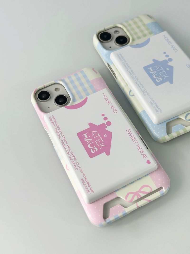 House Magsafe Button Card Pocket(Pink)