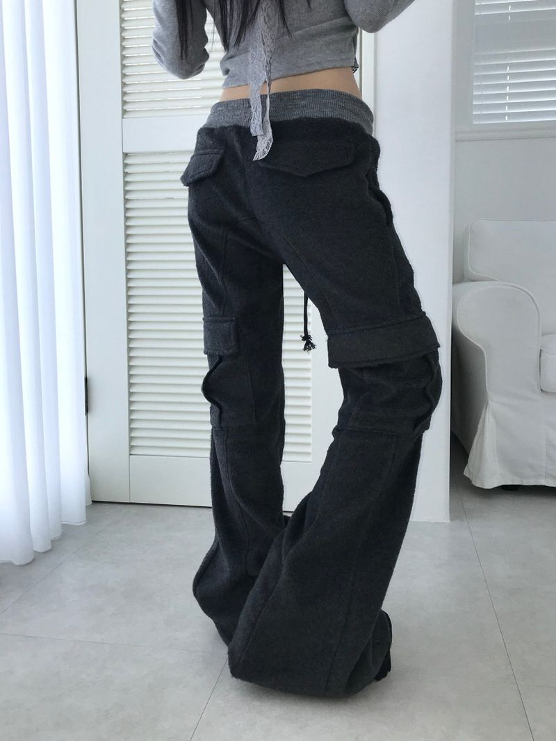 baby cargo fur bootcut pt(2color)