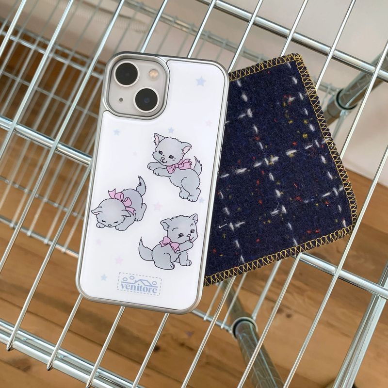 [MADE][Epoxy Silver Bumper Case] A Cat Star
