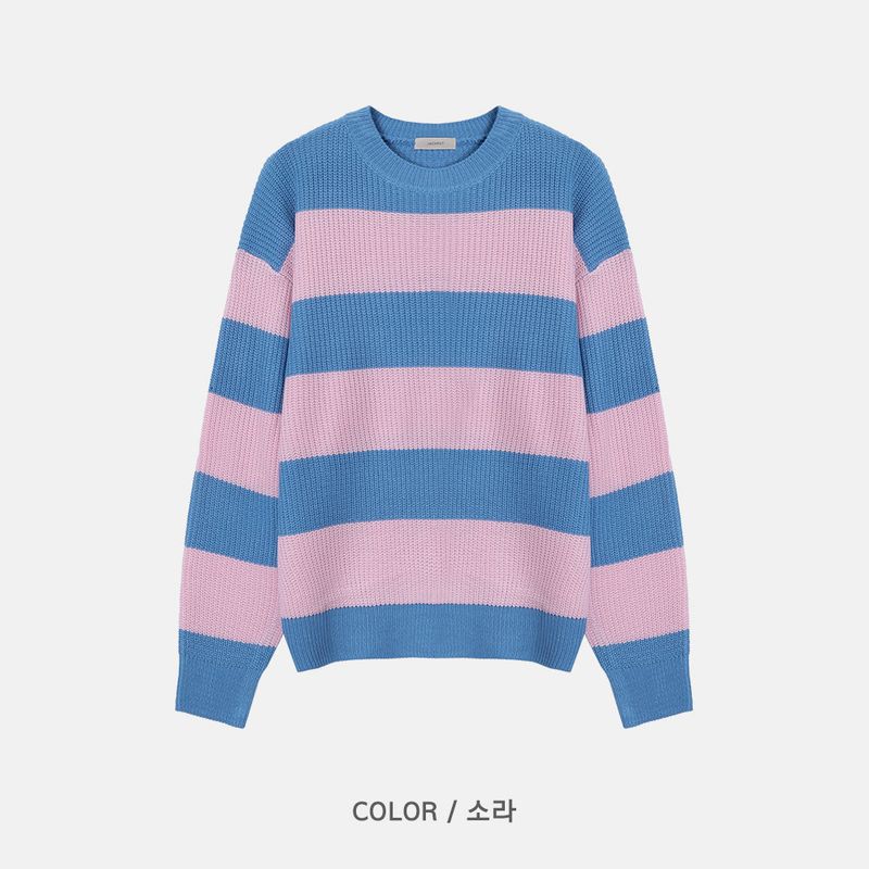 [BEST]CANDY DAILY DANGARA ROUND KNIT(8COLOR)