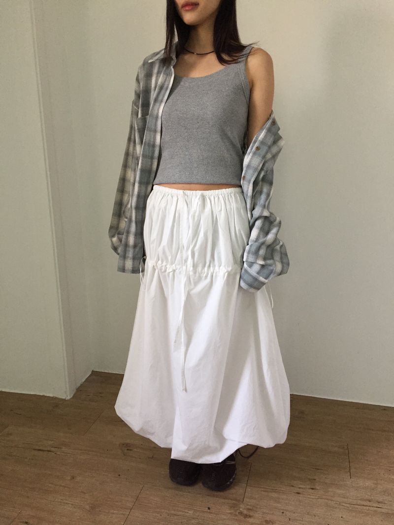 Stopper Nylon Balloon Skirt (2color)