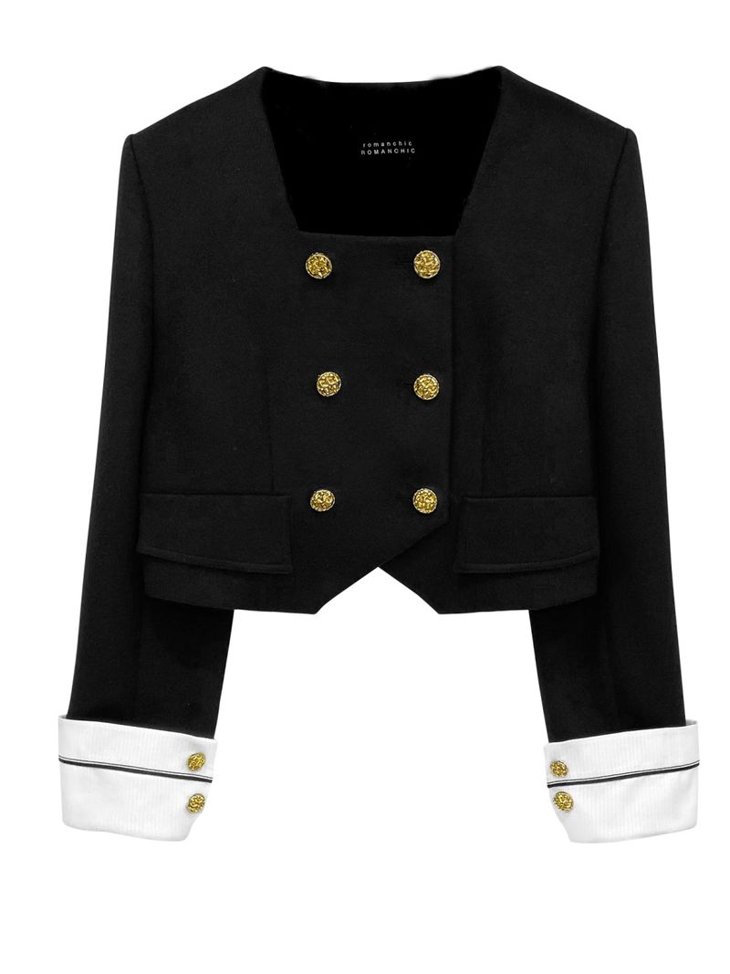 Square neck jacket