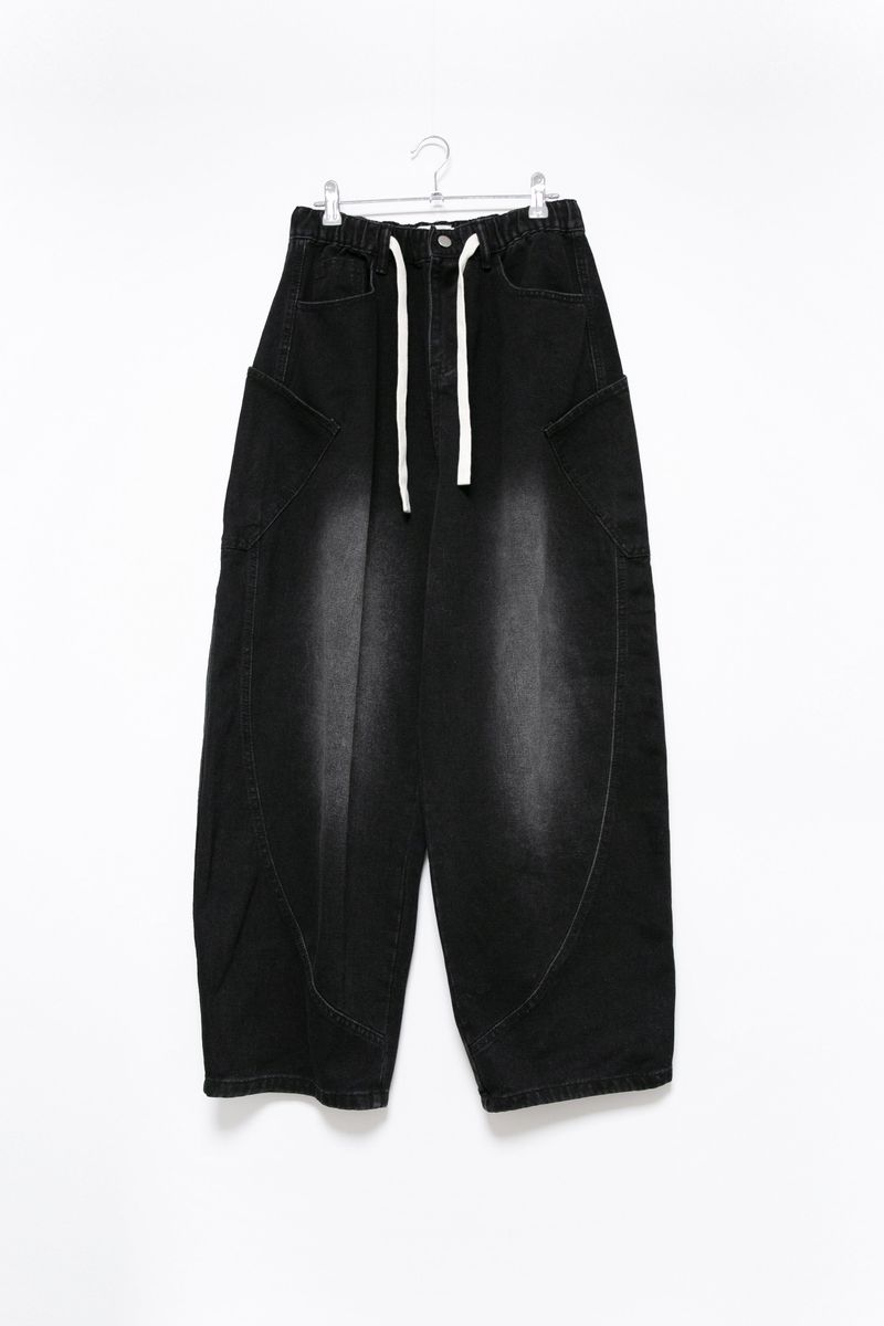 snap point banding denim pants(2colors)