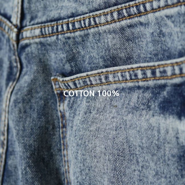Rica Washed Damaged Bermuda Denim