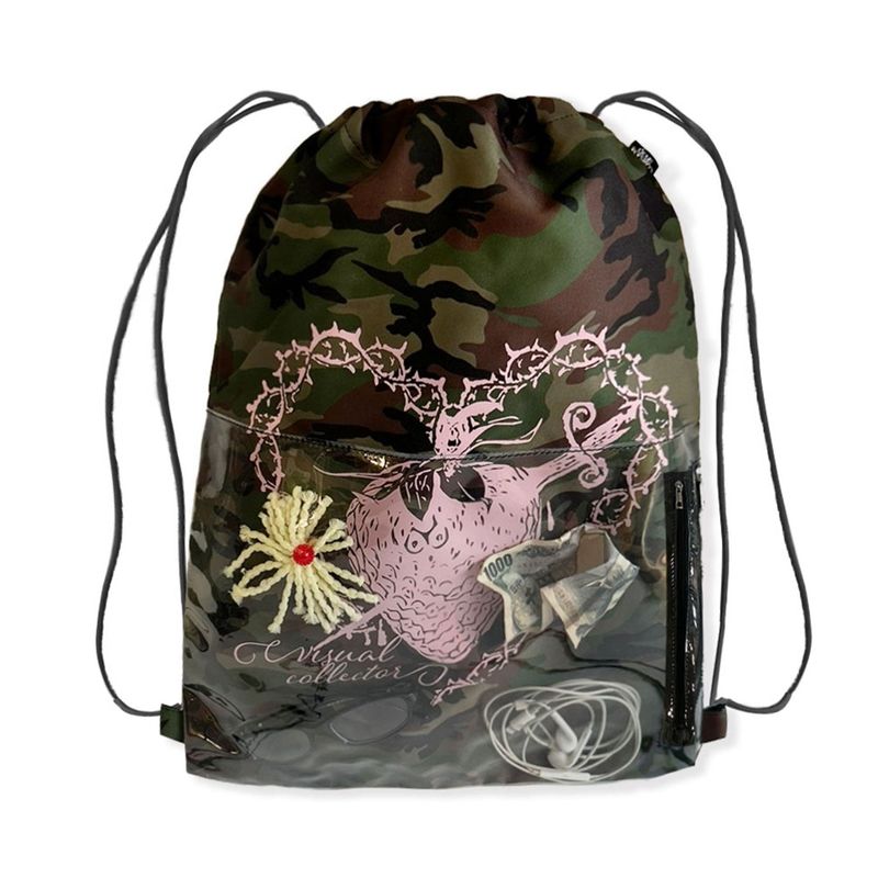 PVC pocket artwork gym sack [Camouflage]