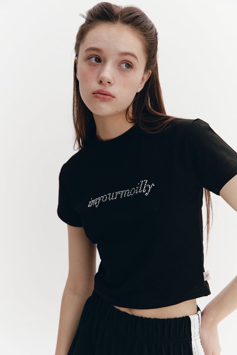 Crystal Hotfix T Black