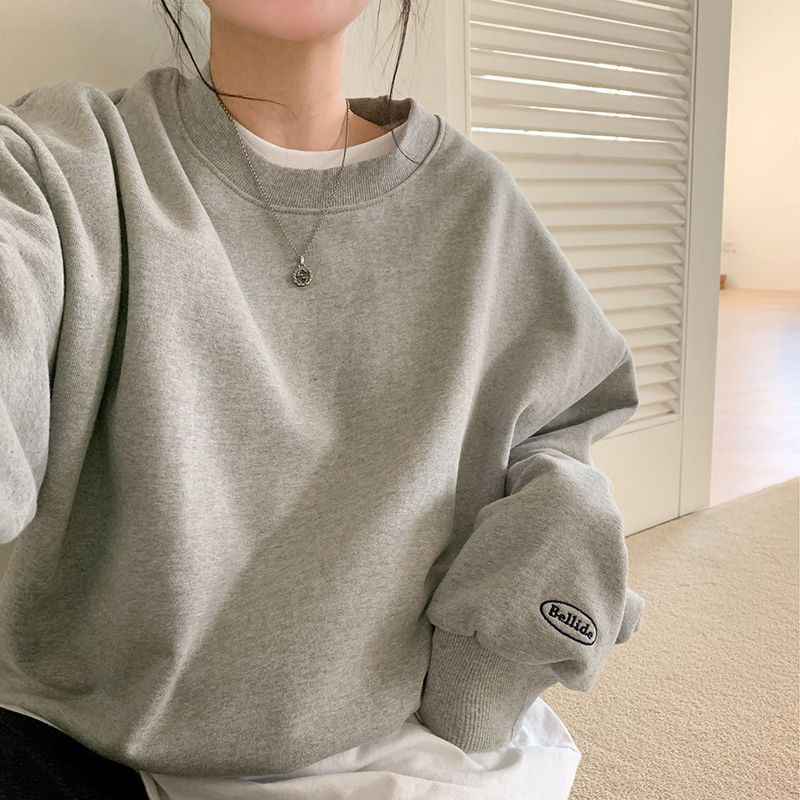 [BELLIDE MADE / Limited quantity] point embroidery sweat