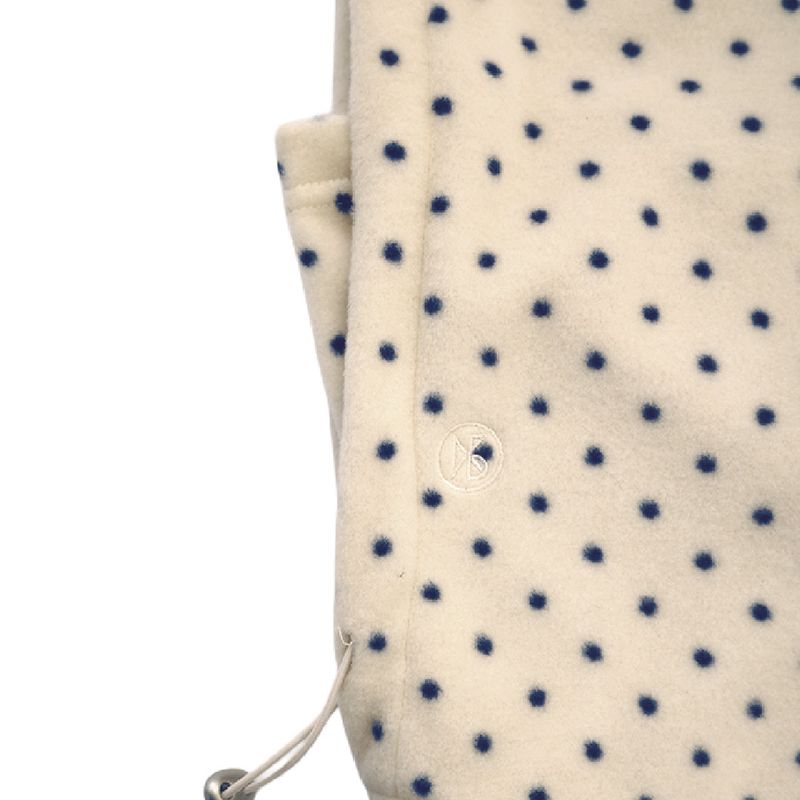 PolarFleece Balaclava (Mini dot cream)