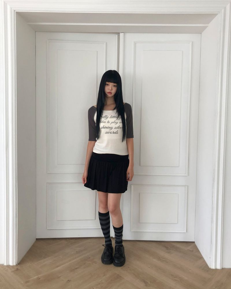 Plem Folding Mini Skirt