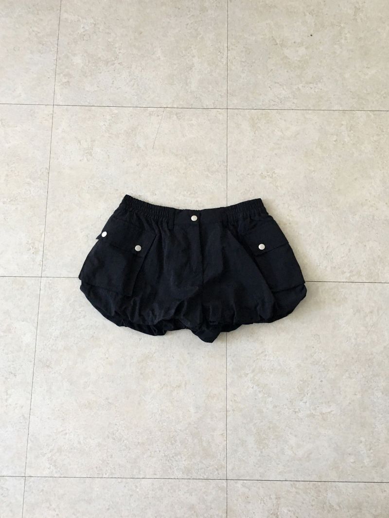 Nylon pumpkin banding shorts