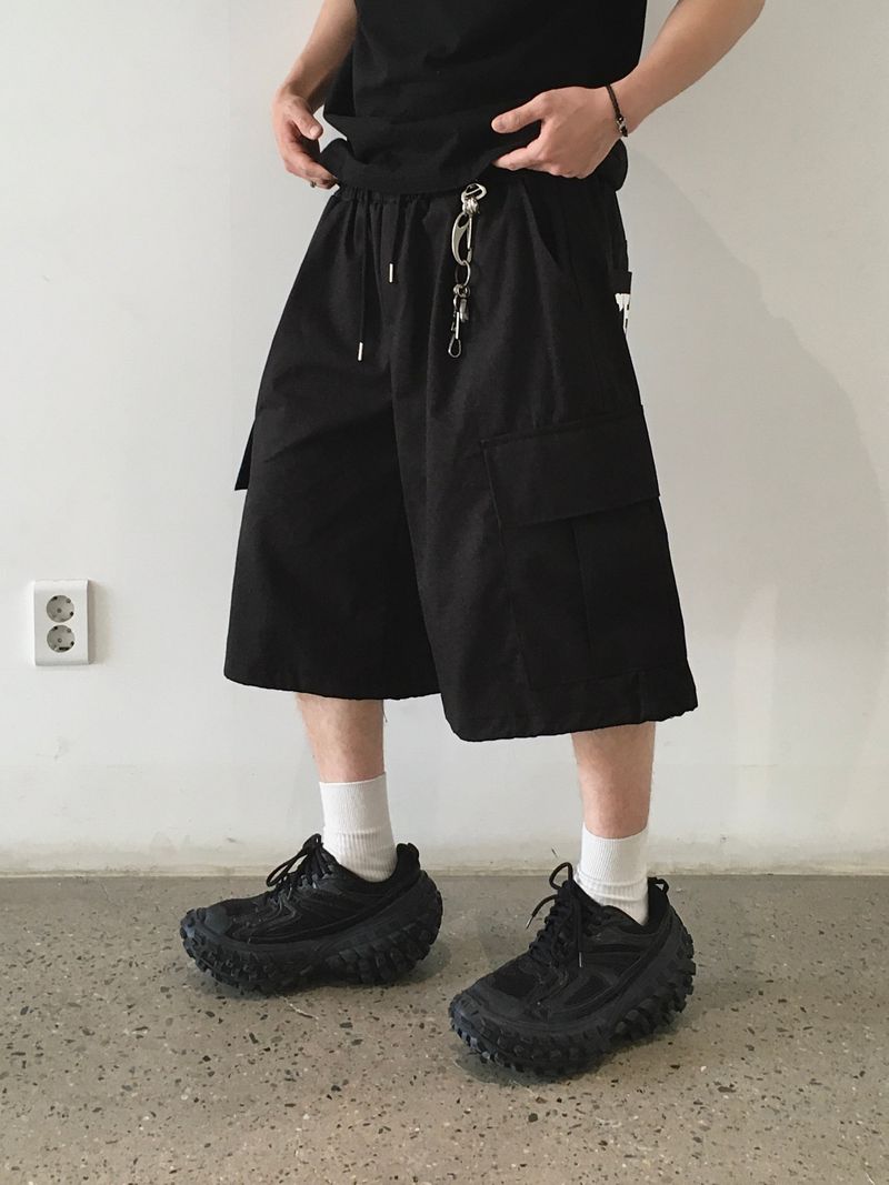Change Back Hip Pocket Cargo Bermuda Pants 4C