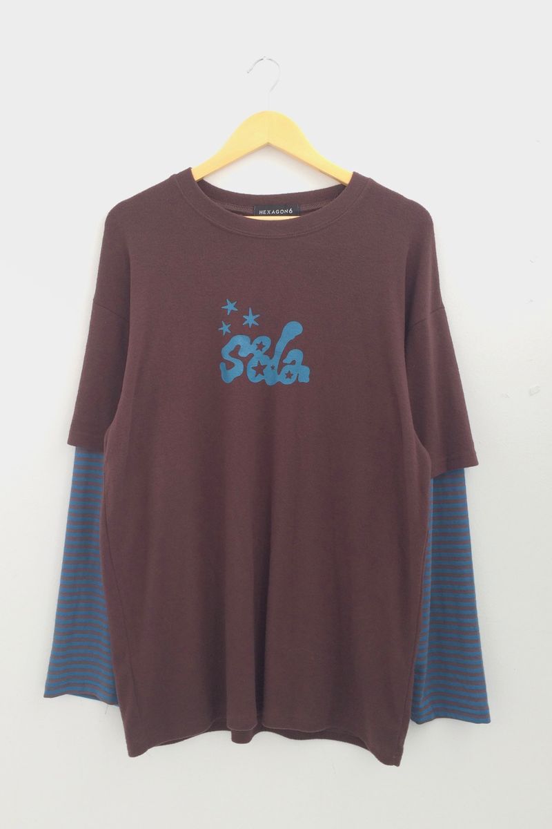 Two-tone fleece striped sleeve