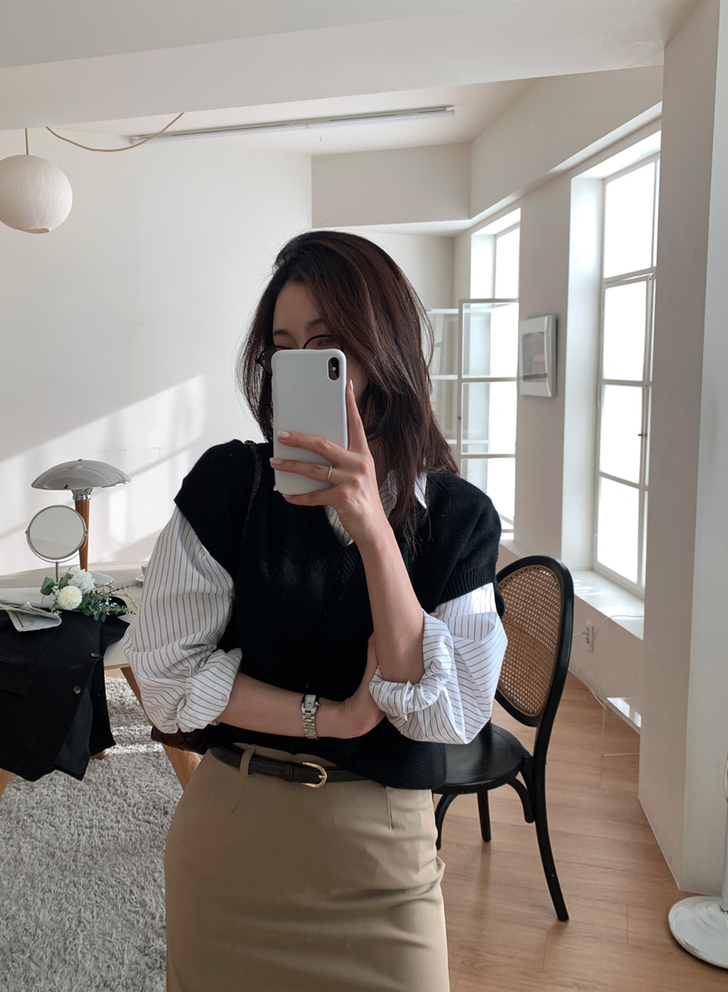 Setter Slit Belt Skirt / 4 colors