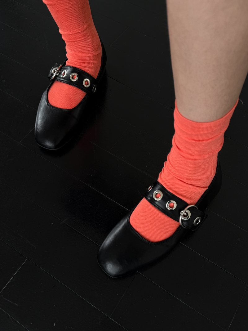 eyelet mary jane shoes