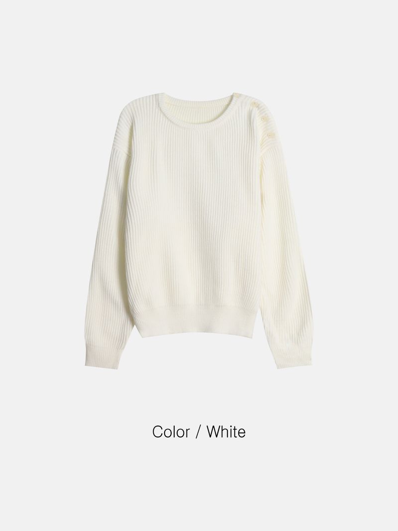 OA Mode Shoulder Round Knitwear (4 colors)