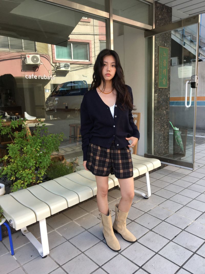 Square toe buckle boots (3color)