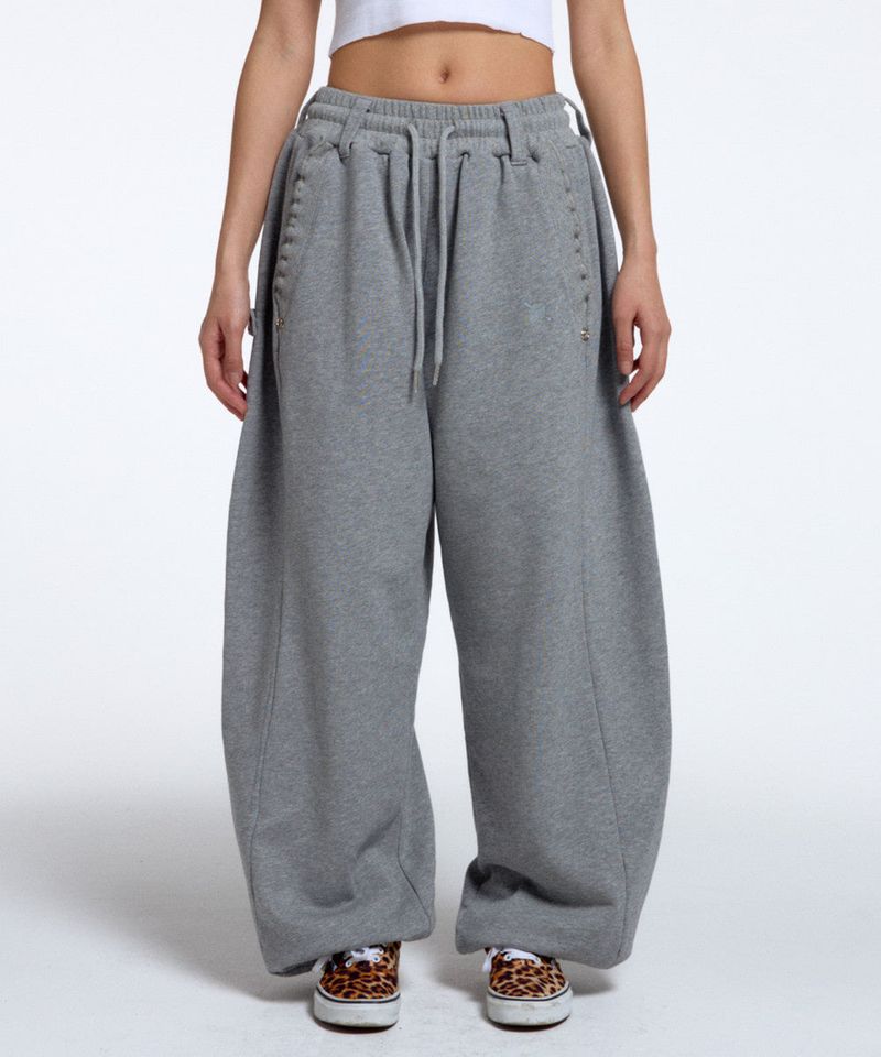 CONY RUFFLE PANTS / MELANGE