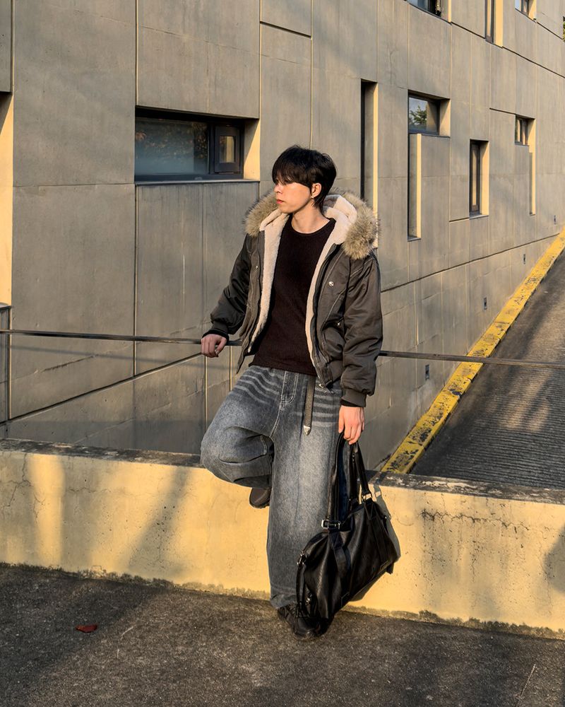 Kino Double Cat Washing Balloon Denim