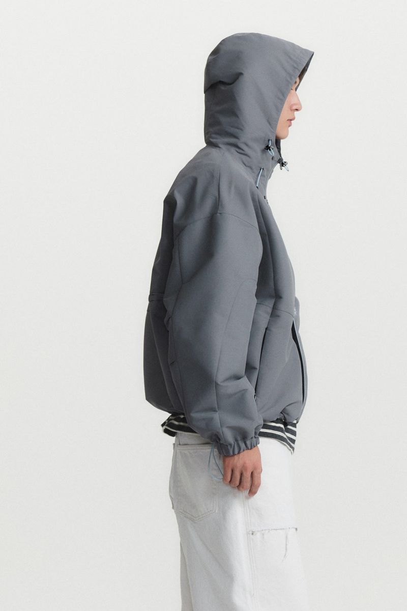 HOOD ZIP UP JACKET (grey)