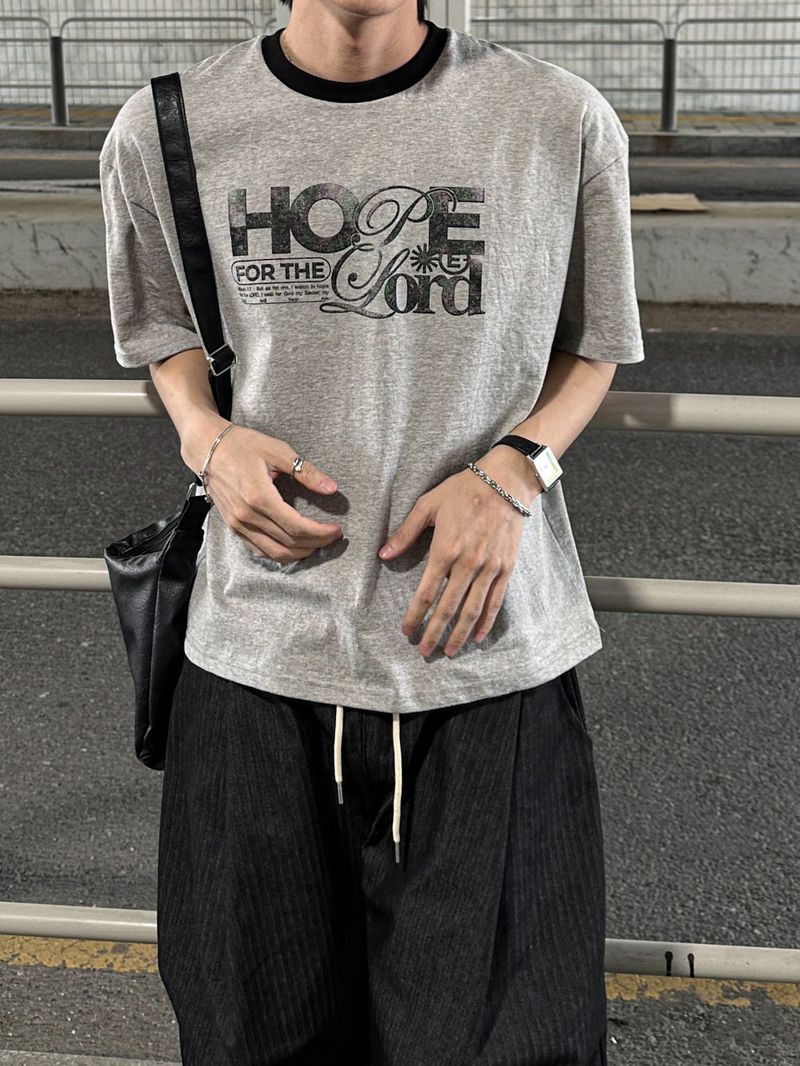 Fog Hope Ringer Short Sleeve T-shirt