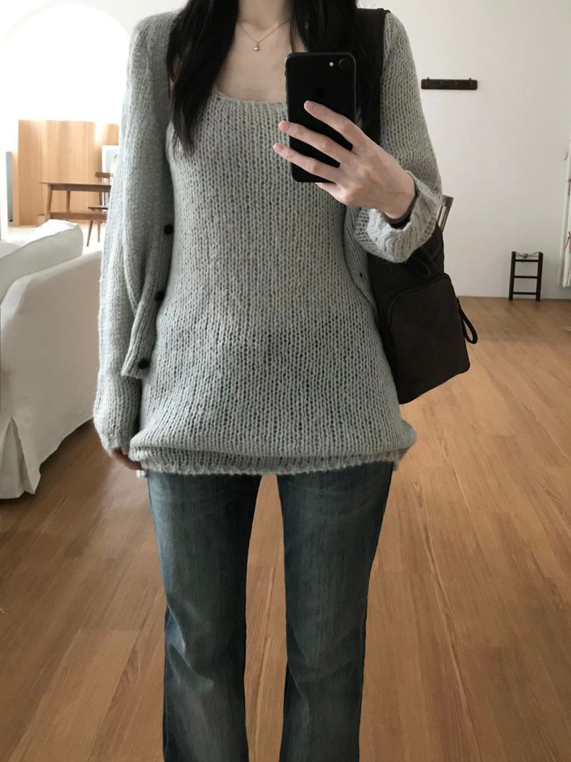 Knit Cardigan Set (3 colors)