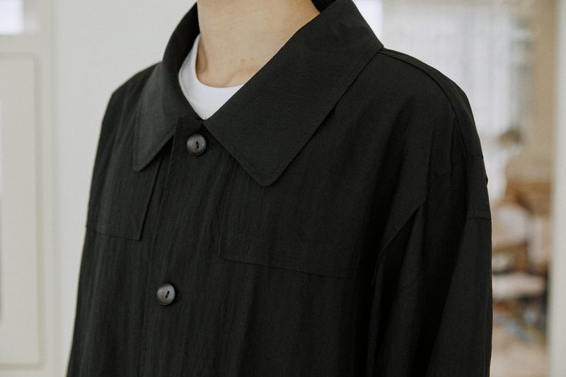 unisex duffle jacket black