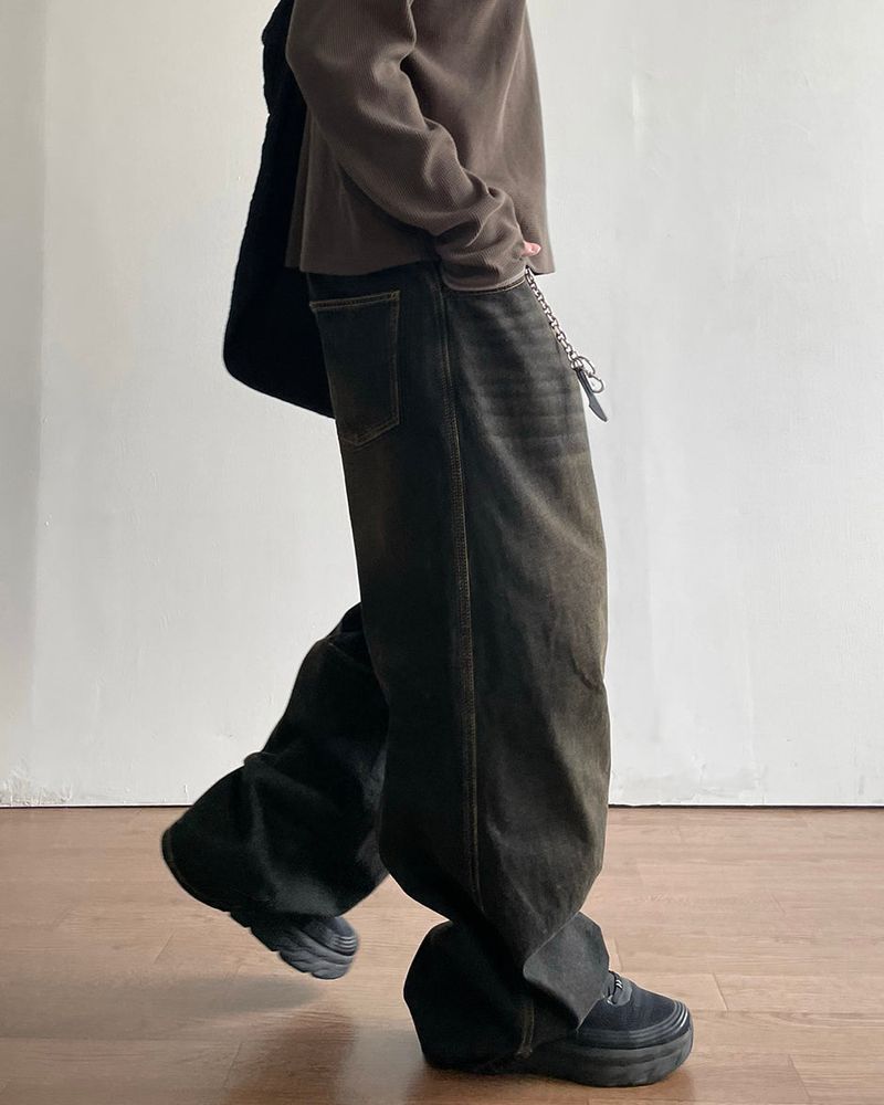 Mood Tinted Black Denim Pants