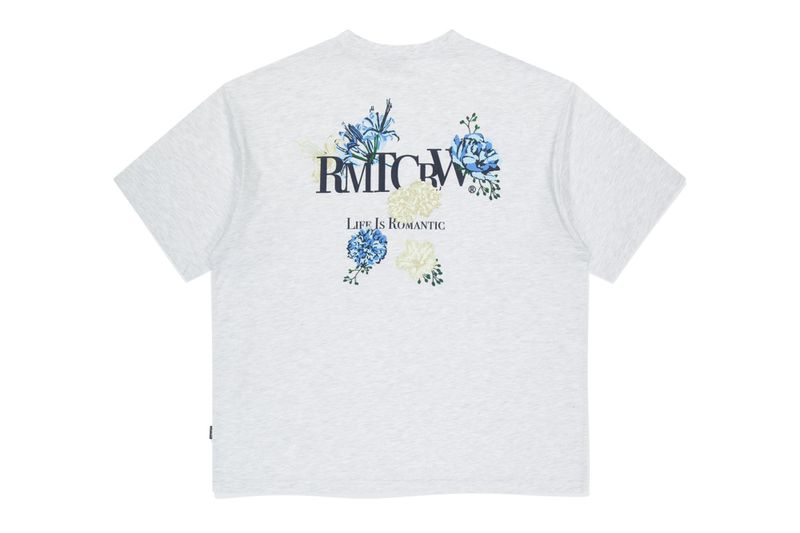 BACK POINT BLUE FLOWER TEE SHIRT