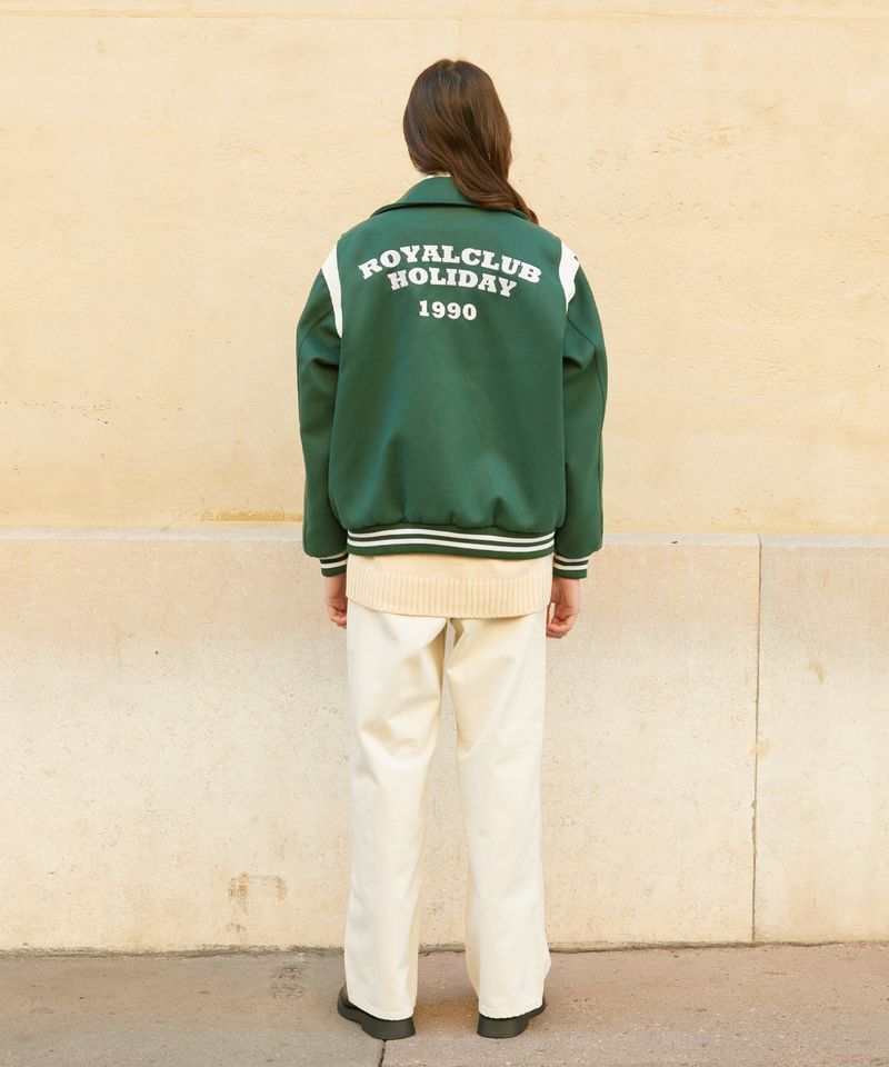 RCH varsity stadium Jacket green