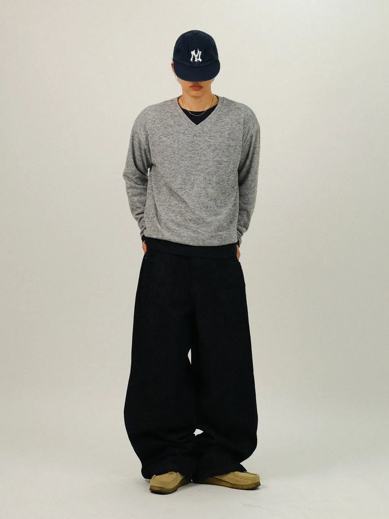 TG Basic Heather V-Neck Knit