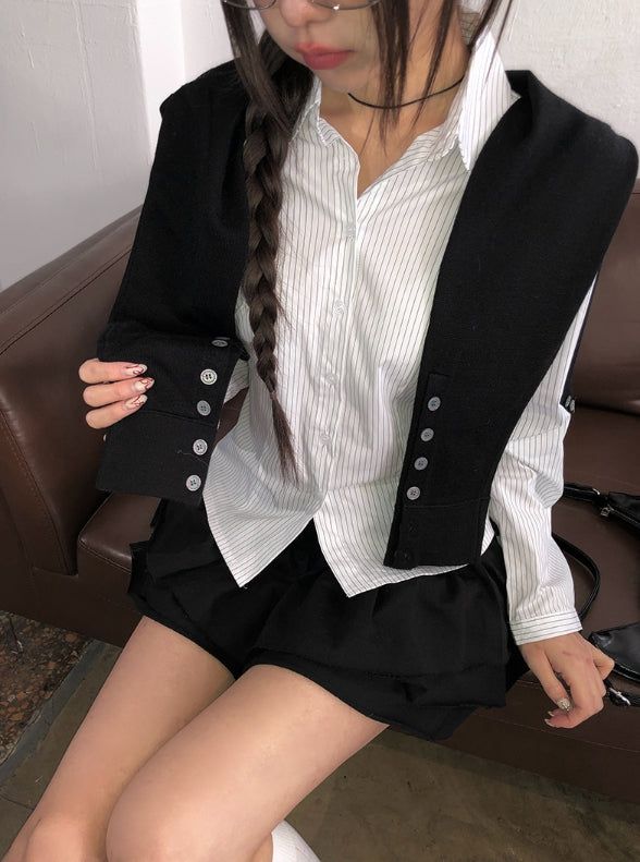 Linne Slim Striped Daily Shirt