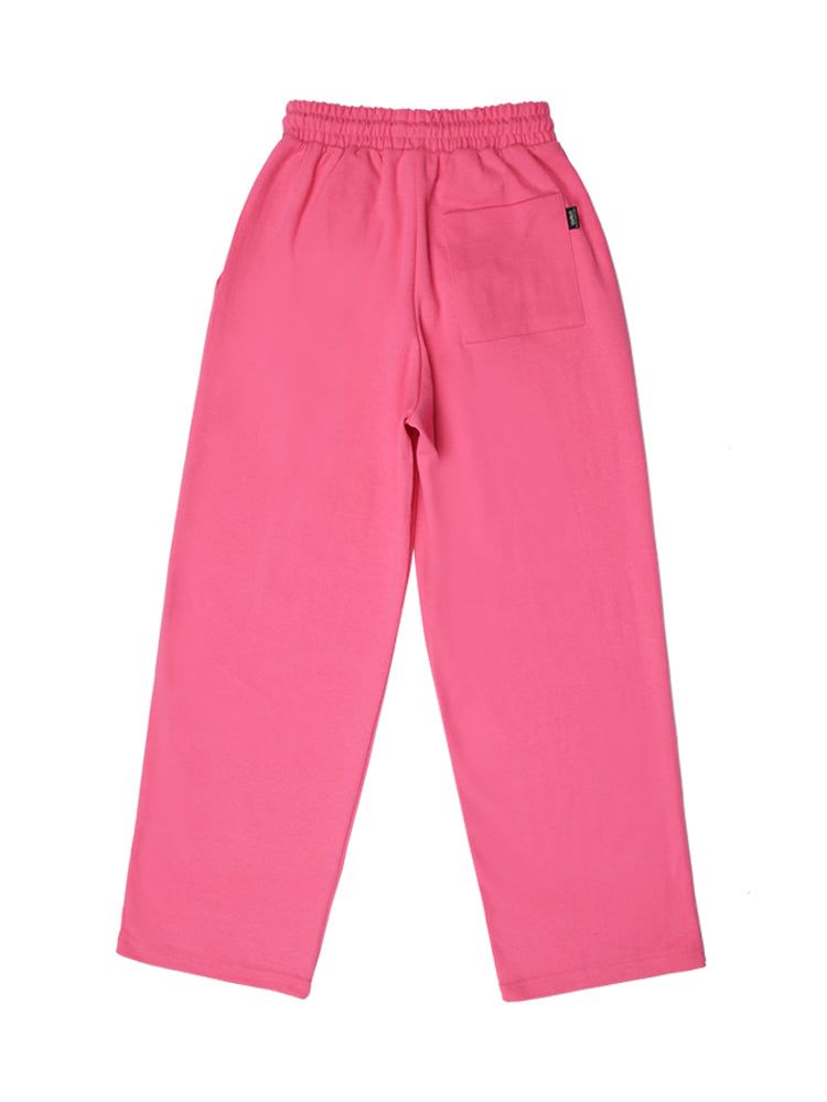 P004 BANDING ONE TUCK SWEAT PANTS_PINK