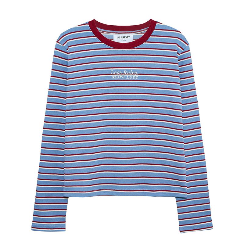 LE AREVEY（アルヴェイ）の「スリーブTシャツ チェリー/ブルー（トップス）」