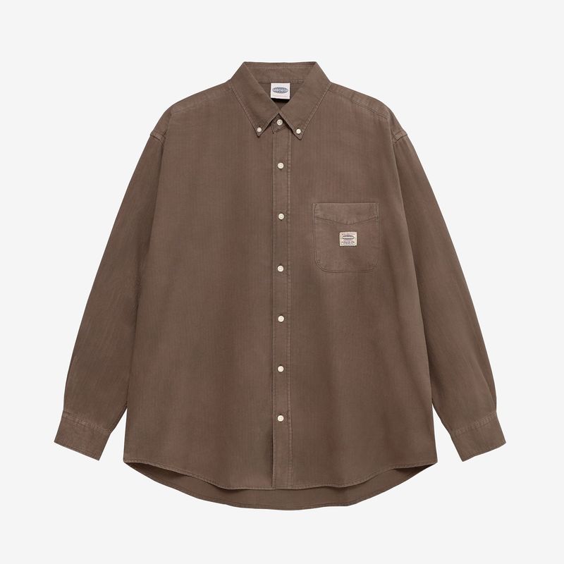 PARAGRAPH（パラグラフ）の「FADED HERRINGBONE SHIRT（Tops）」