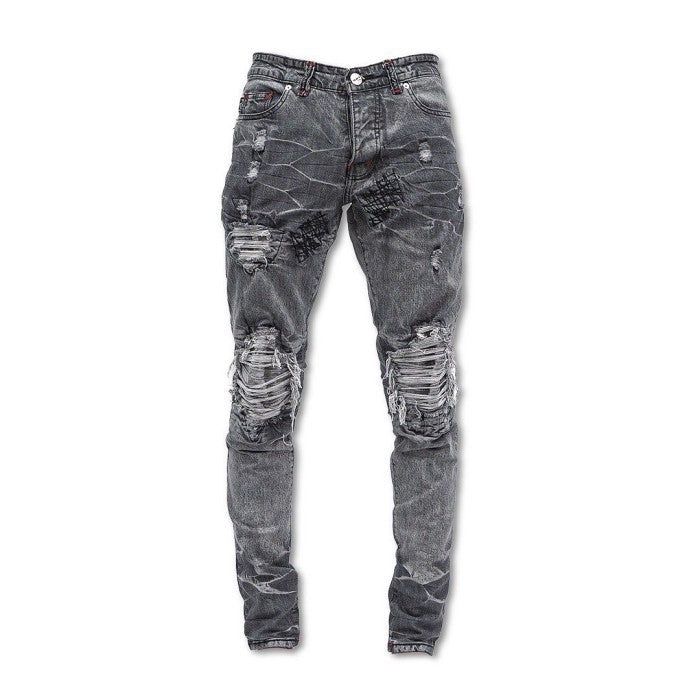M1 Tri Biker Acid Grey - Celana Jeans