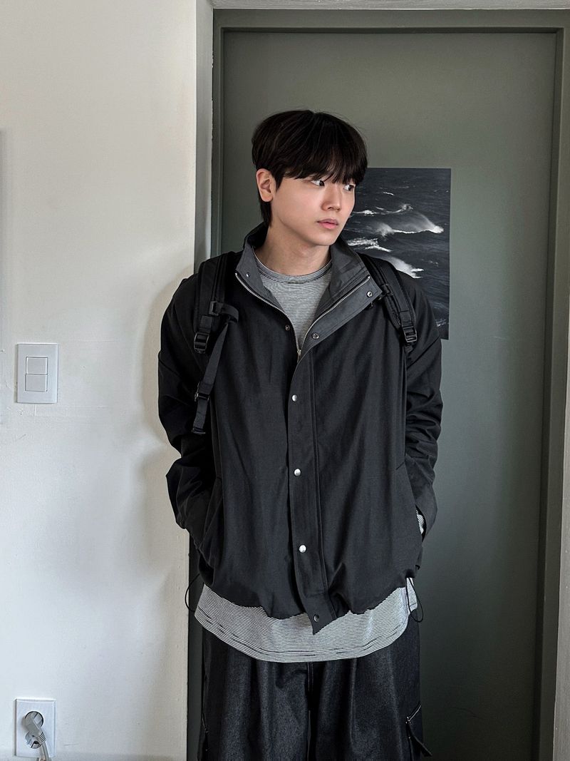 Taco Walk Color Block Short Jacket