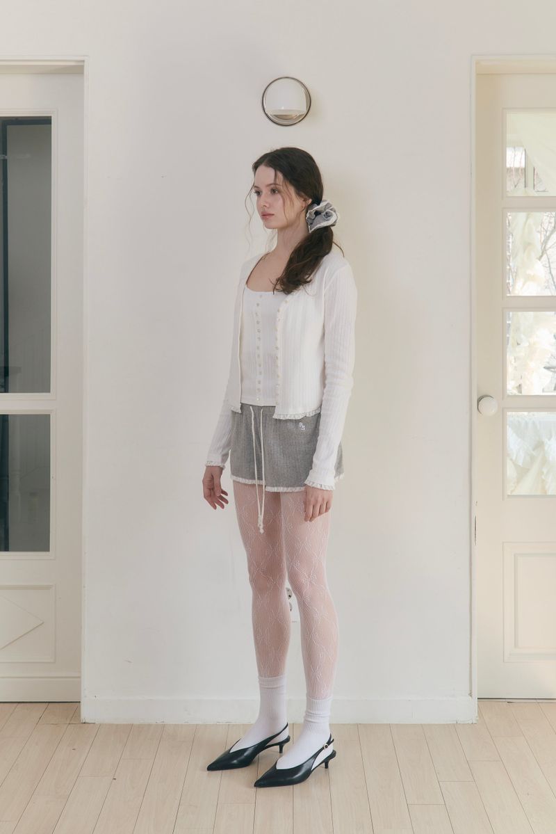 Sweet Dreams Button Cardigan (White)