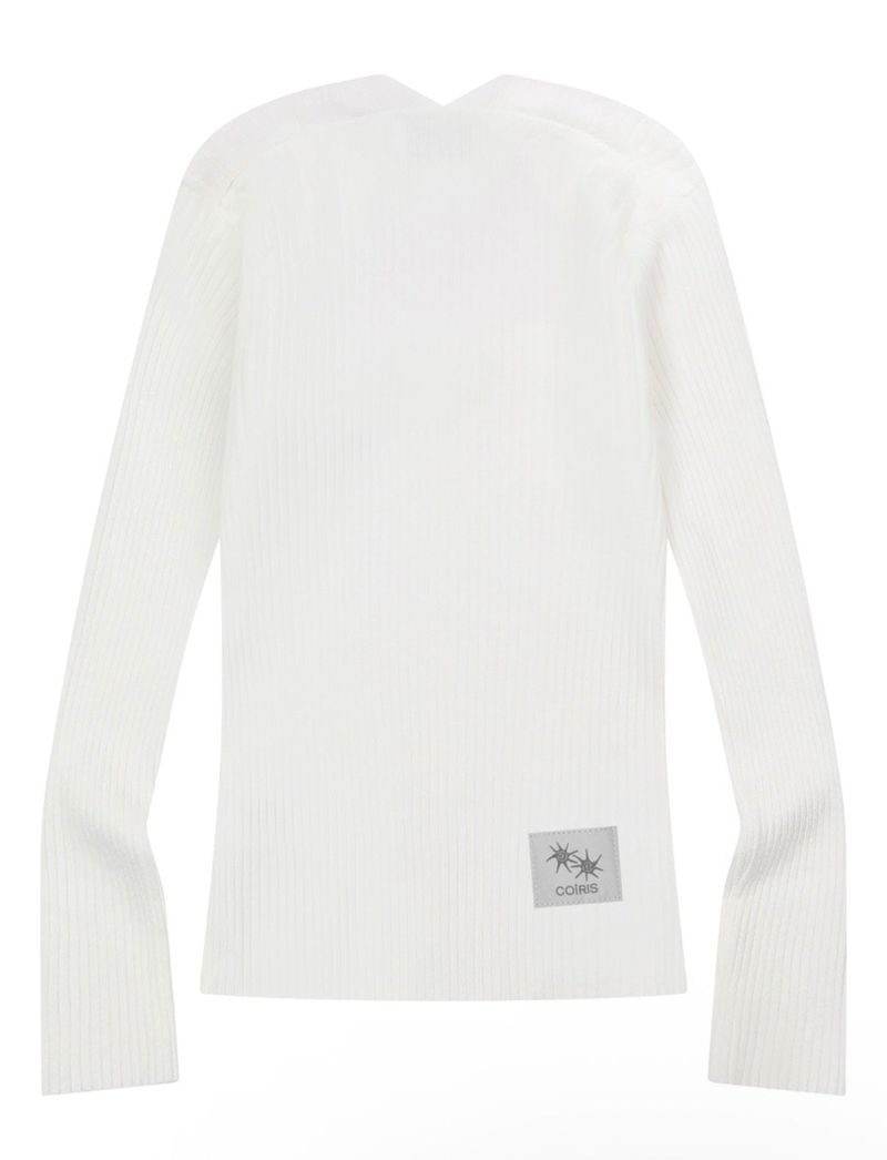 RAHI BOLERO NECK KNIT (2COLOR)