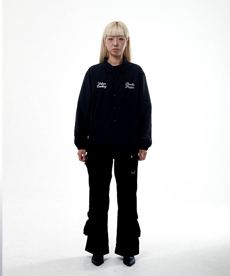 SOUTH COAST COACH JACKET-BLACK