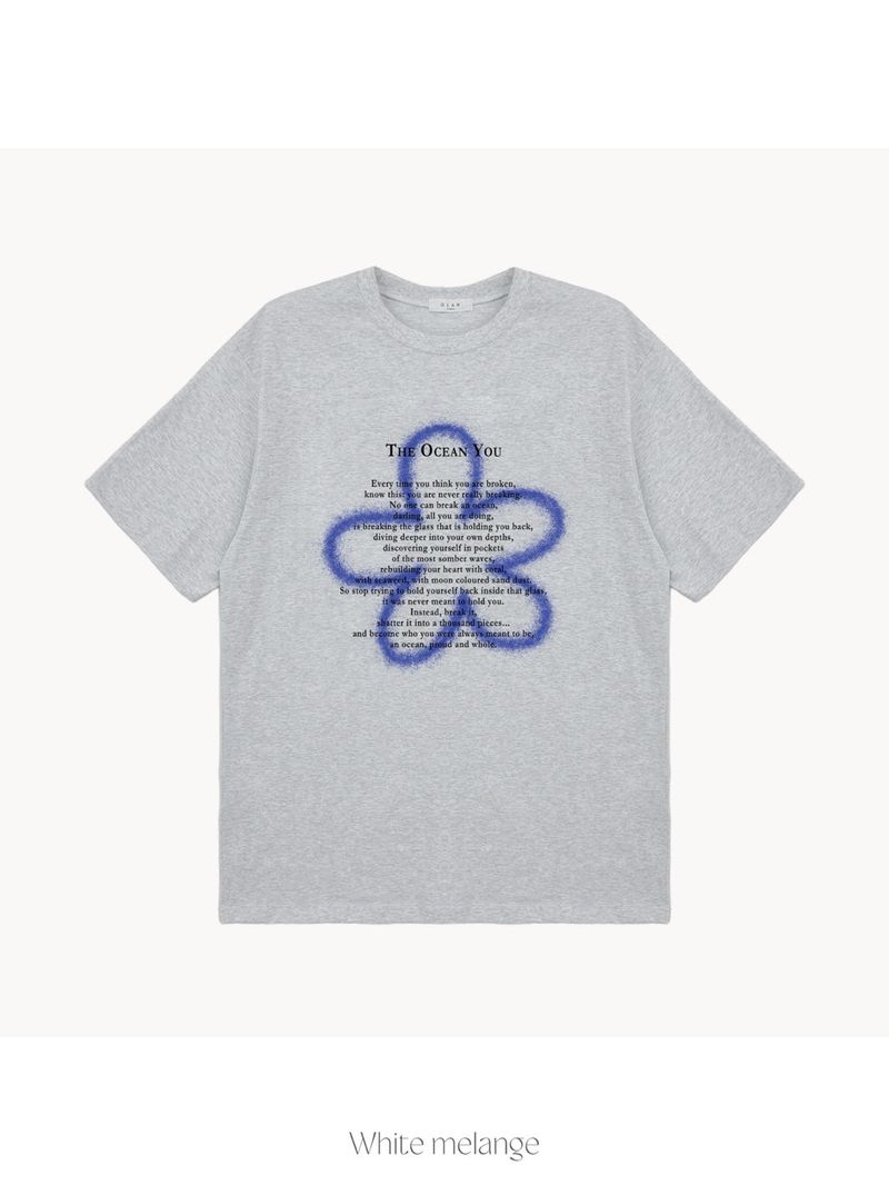 Clover lettering short sleeve T 4C