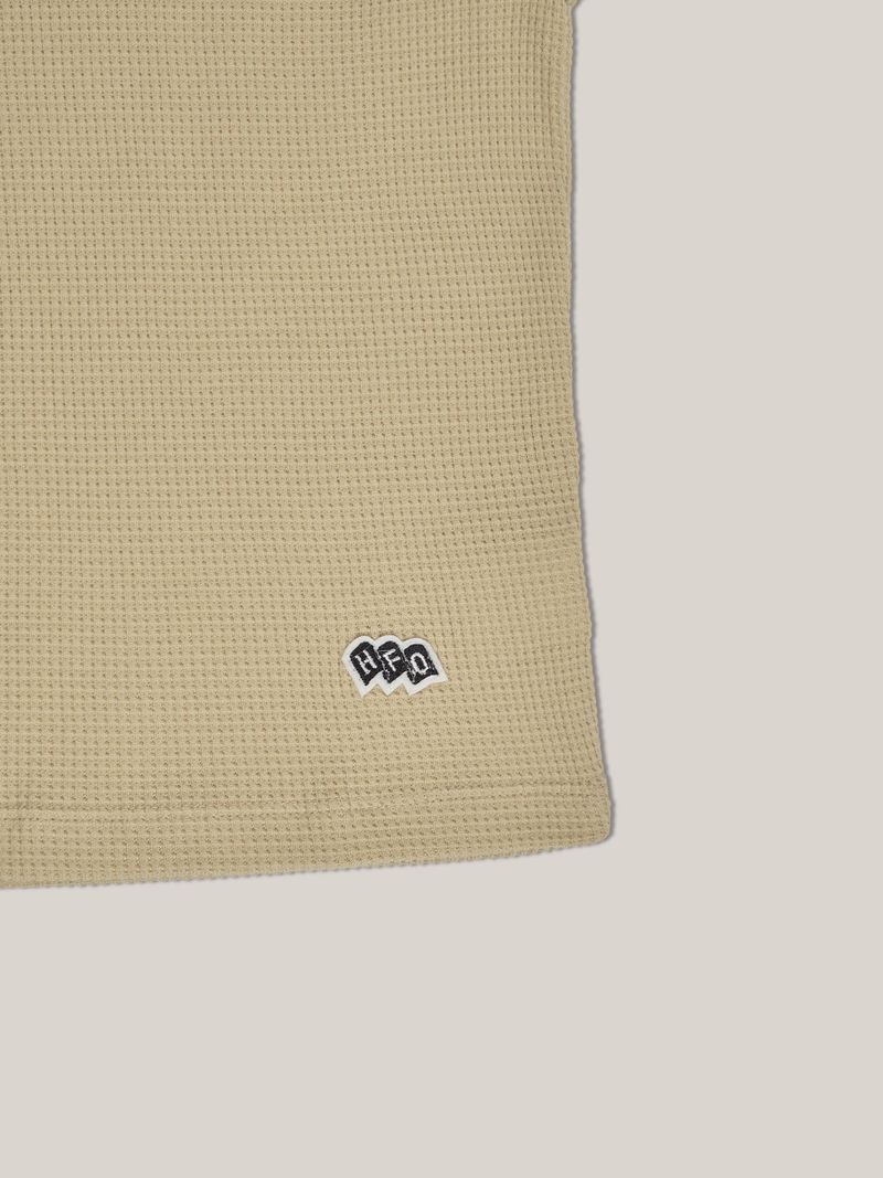 WAFFLE COTTON TOP [ LIME ]