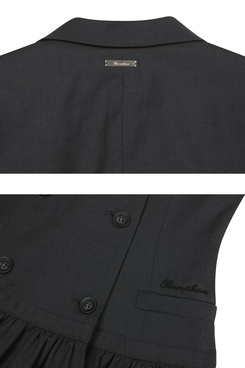 LIORA JACKET DRESS charcoal