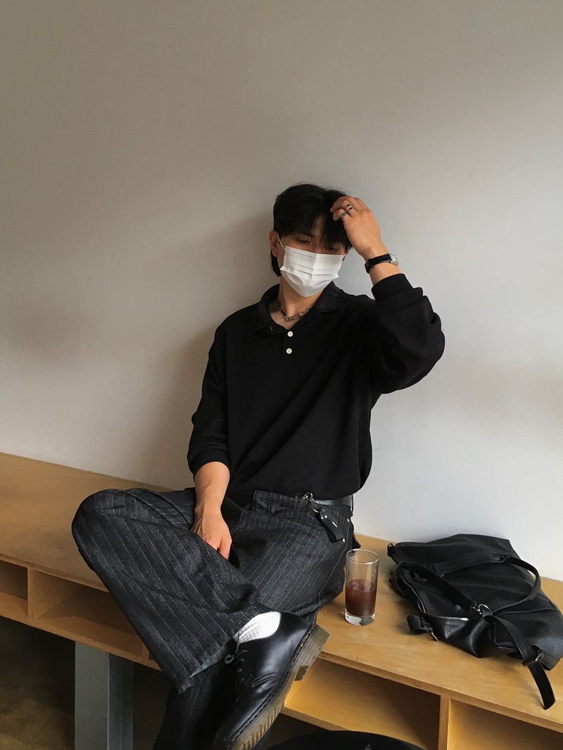 Luta Herringbone Semi-Stripe Denim Pants 2C