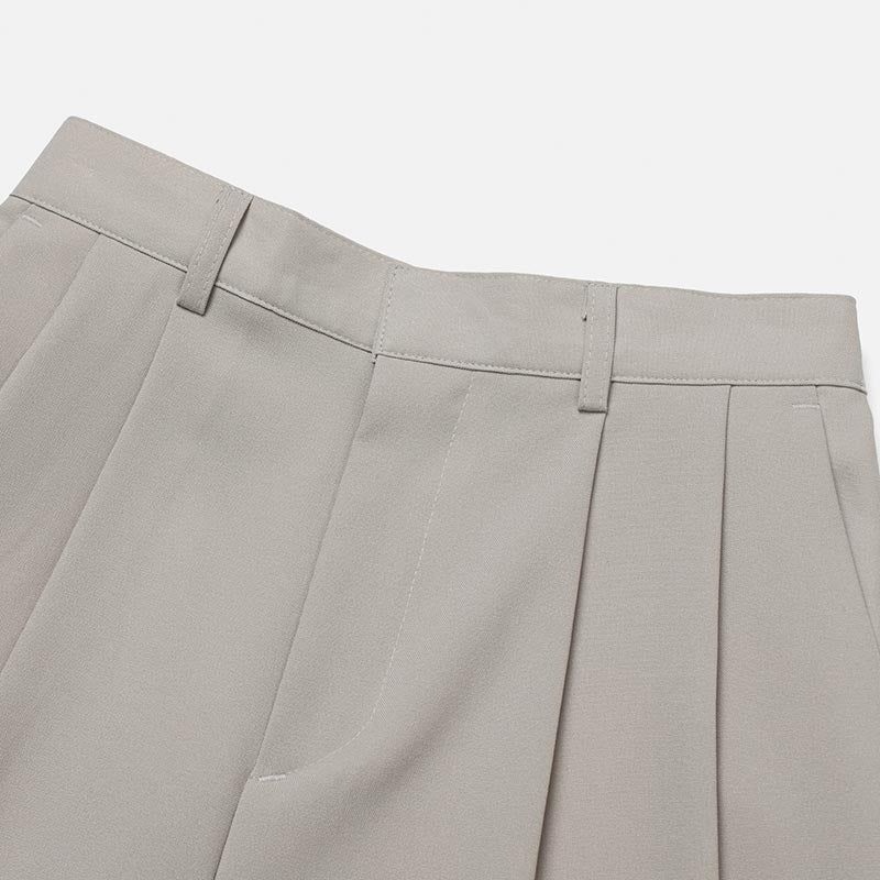 ASCLO Deep Two Tuck Wide Slacks (4color)