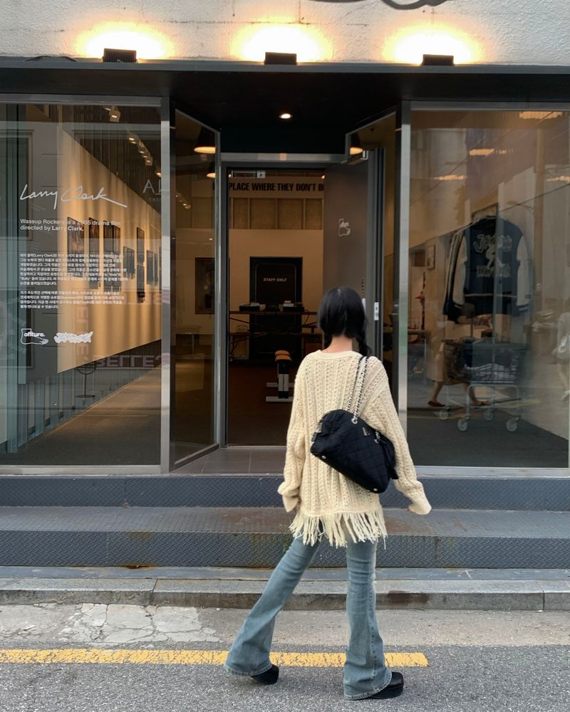 Spot low denim boots cut pants